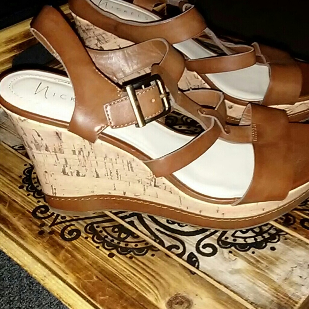 Brown Gladiator Wedge Sandal